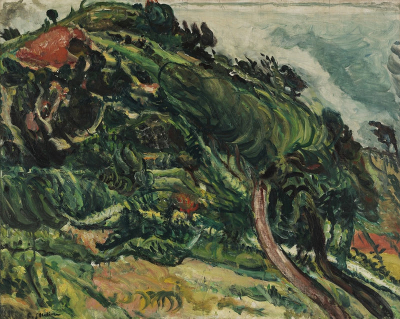 Landscape with trees exposed to wind (1919) - Chaim Soutine