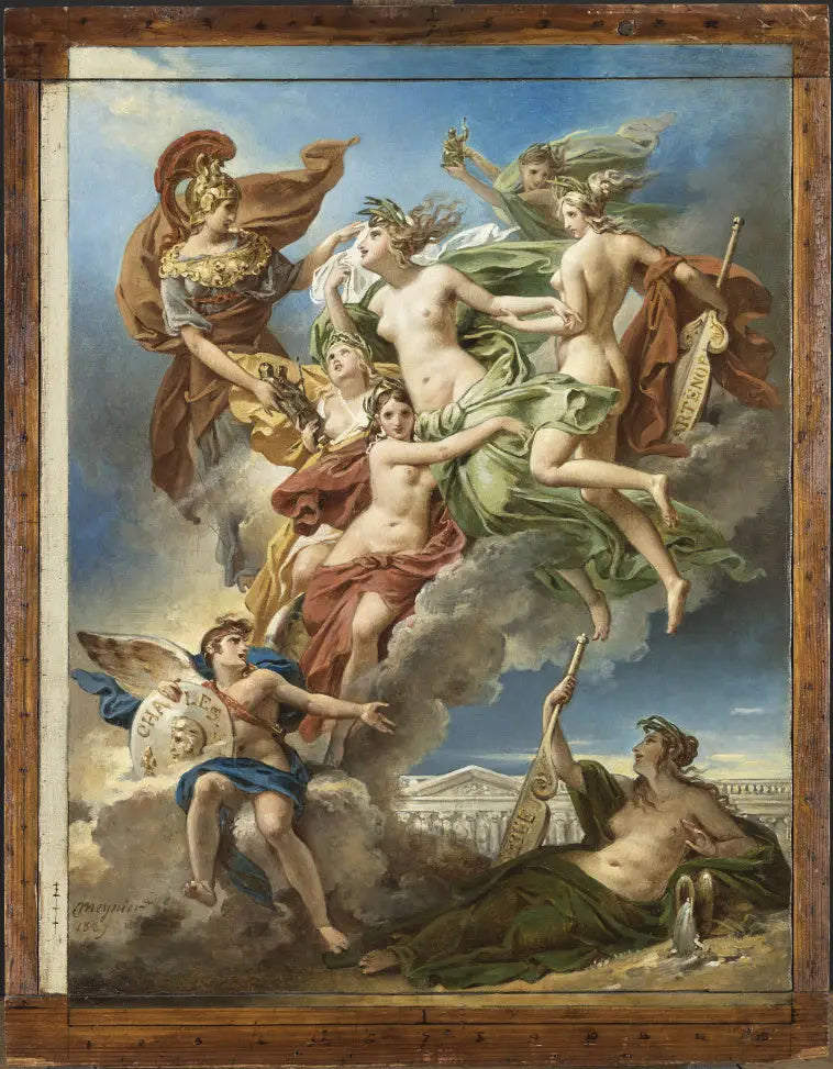 Les Nymphes de Parthénope importantes loin de leurs rivages les Pénates images de leurs dieux sont conduites