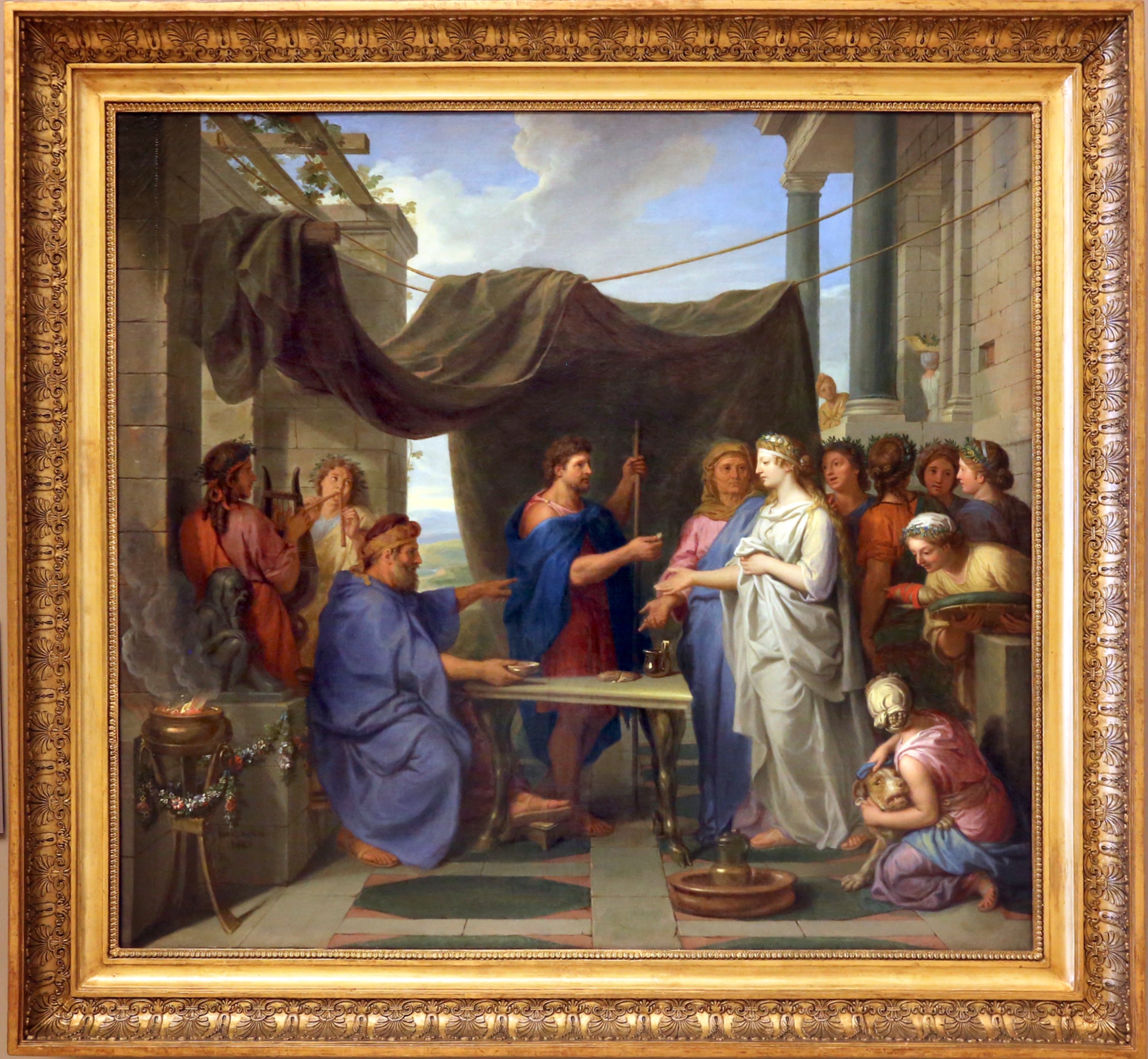 Moïse épouse Séphora, fille de Jethro - Charles Le Brun