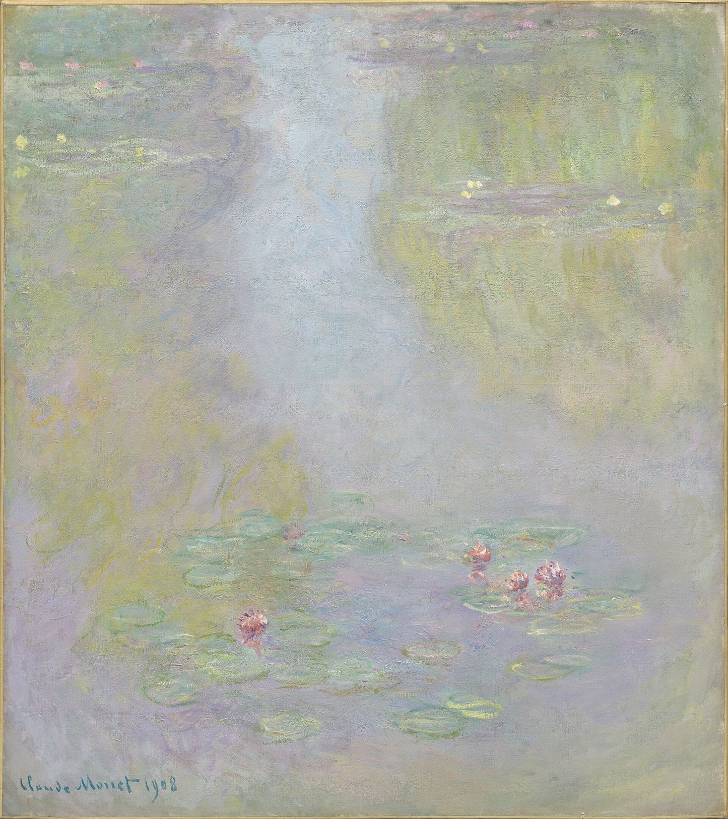 🎨 निंफियास – धुंध और कोमलता, क्लॉड मोनेट, 1908