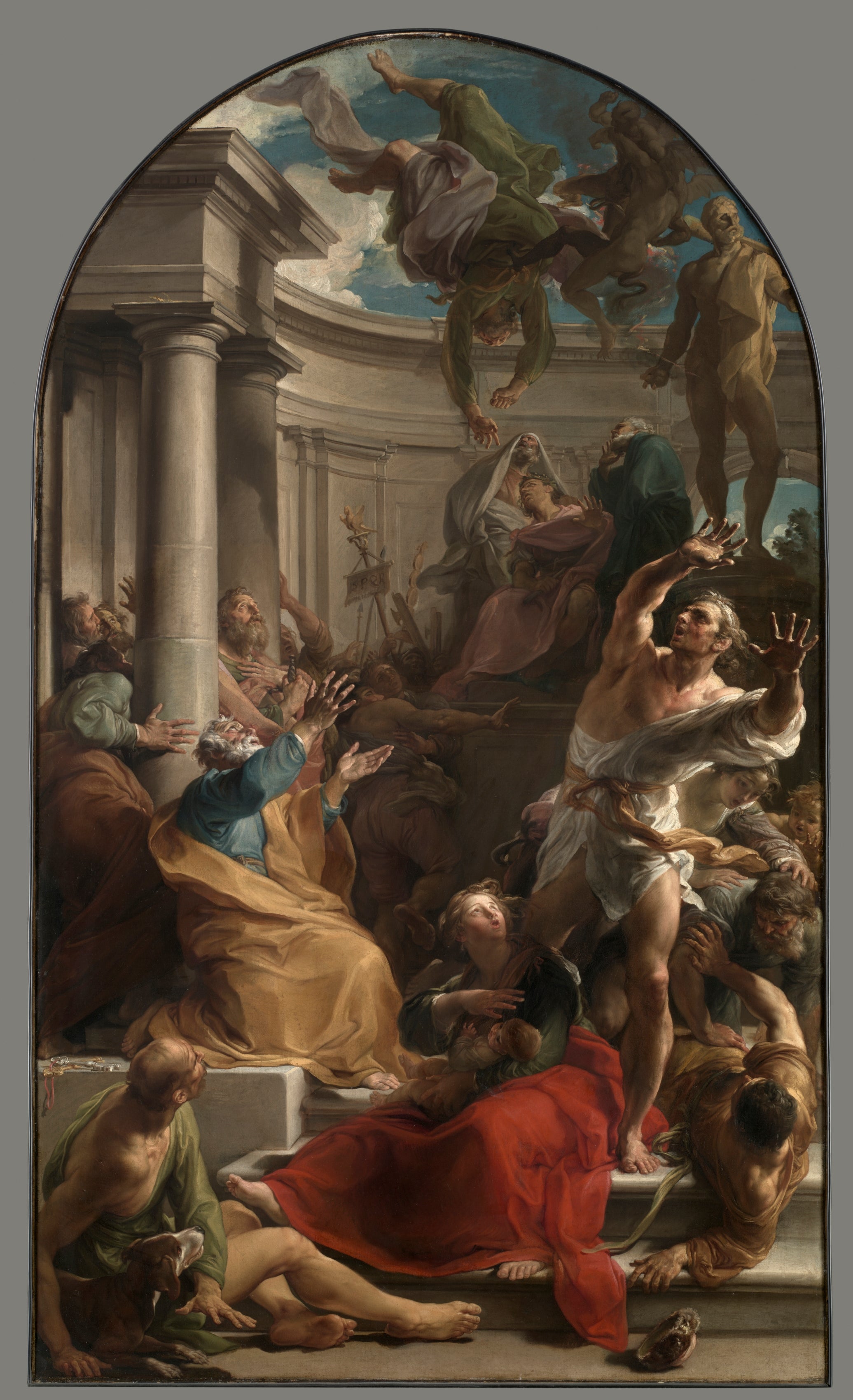 La chute de Simon le Mage - Pompeo Batoni - Alpha Reproduction