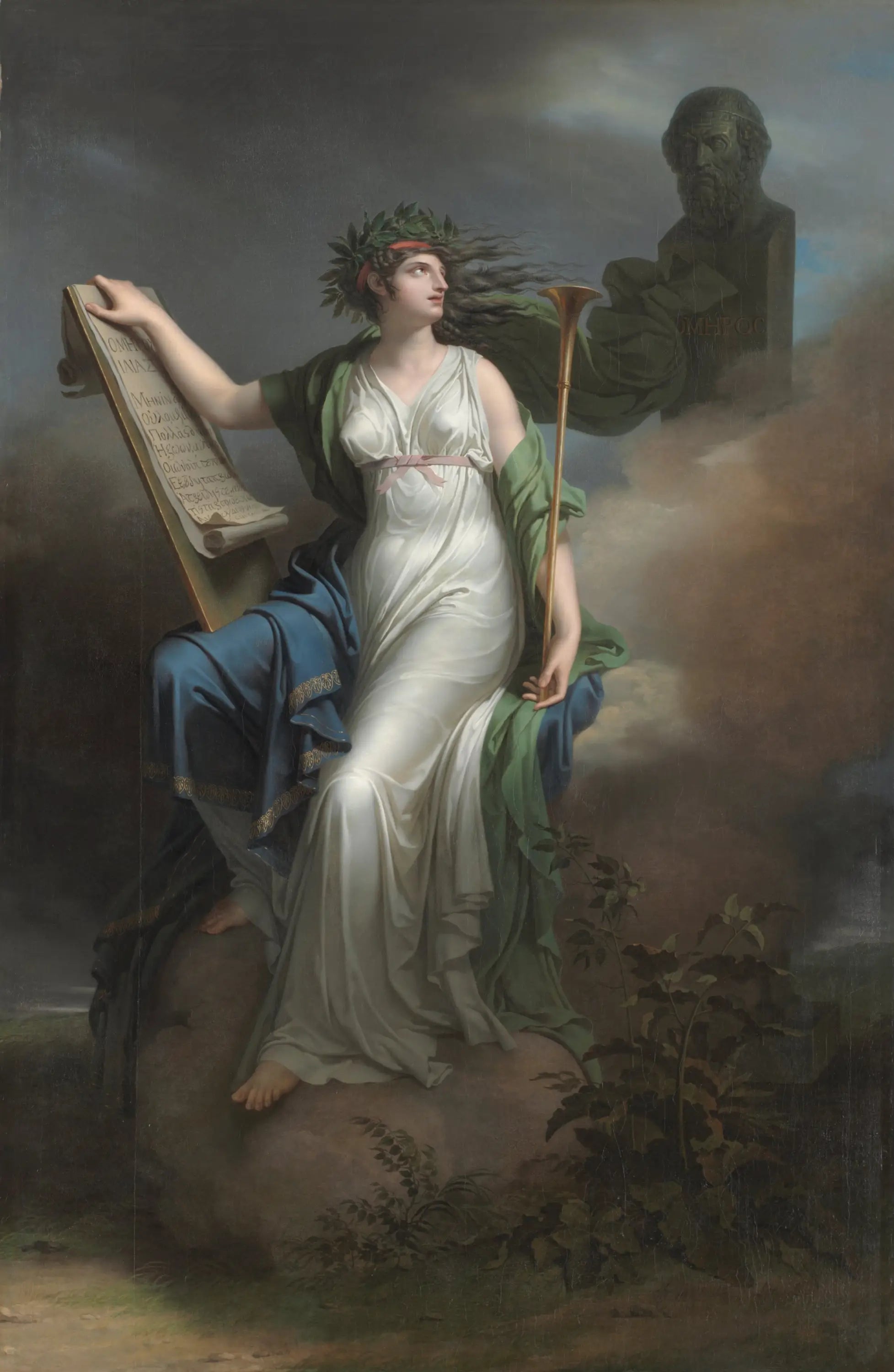 Calliope muse qui préside au poème épique - Charles Meynier - Alpha Reproduction