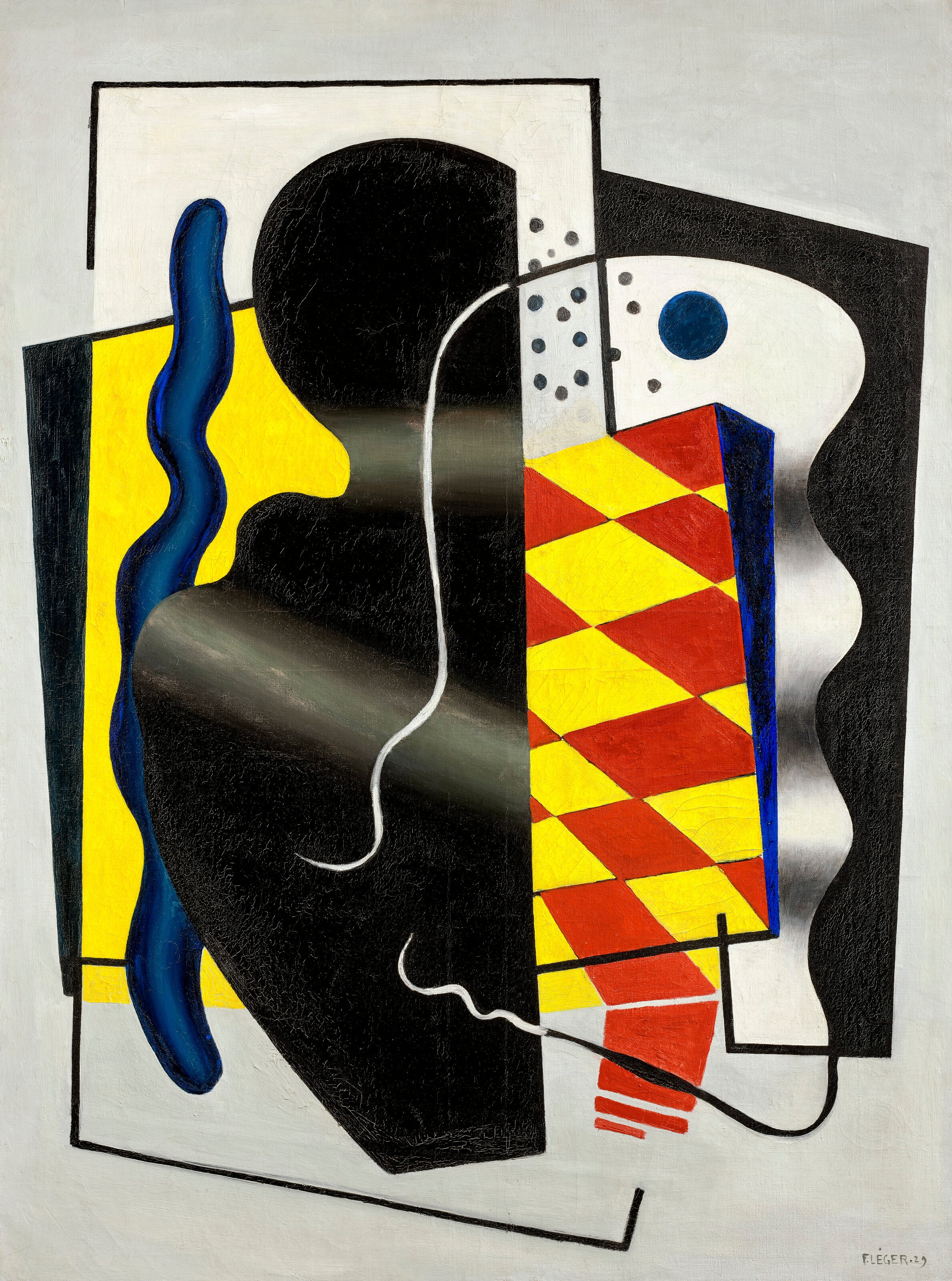 Composition au damier (Composition jaune et noir) - Fernand Léger