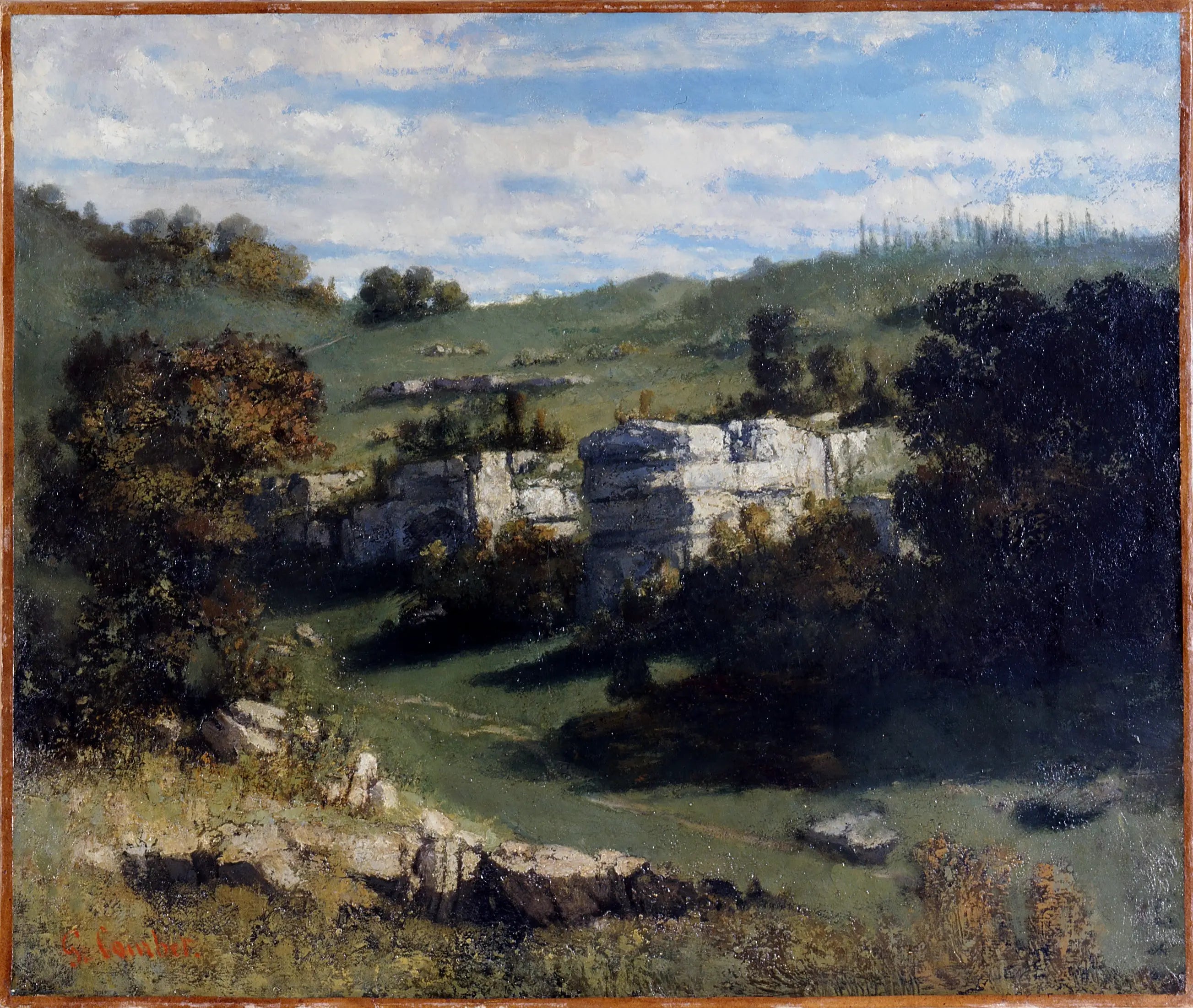 Paysage du Jura - Gustave Courbet - Alpha Reproduction
