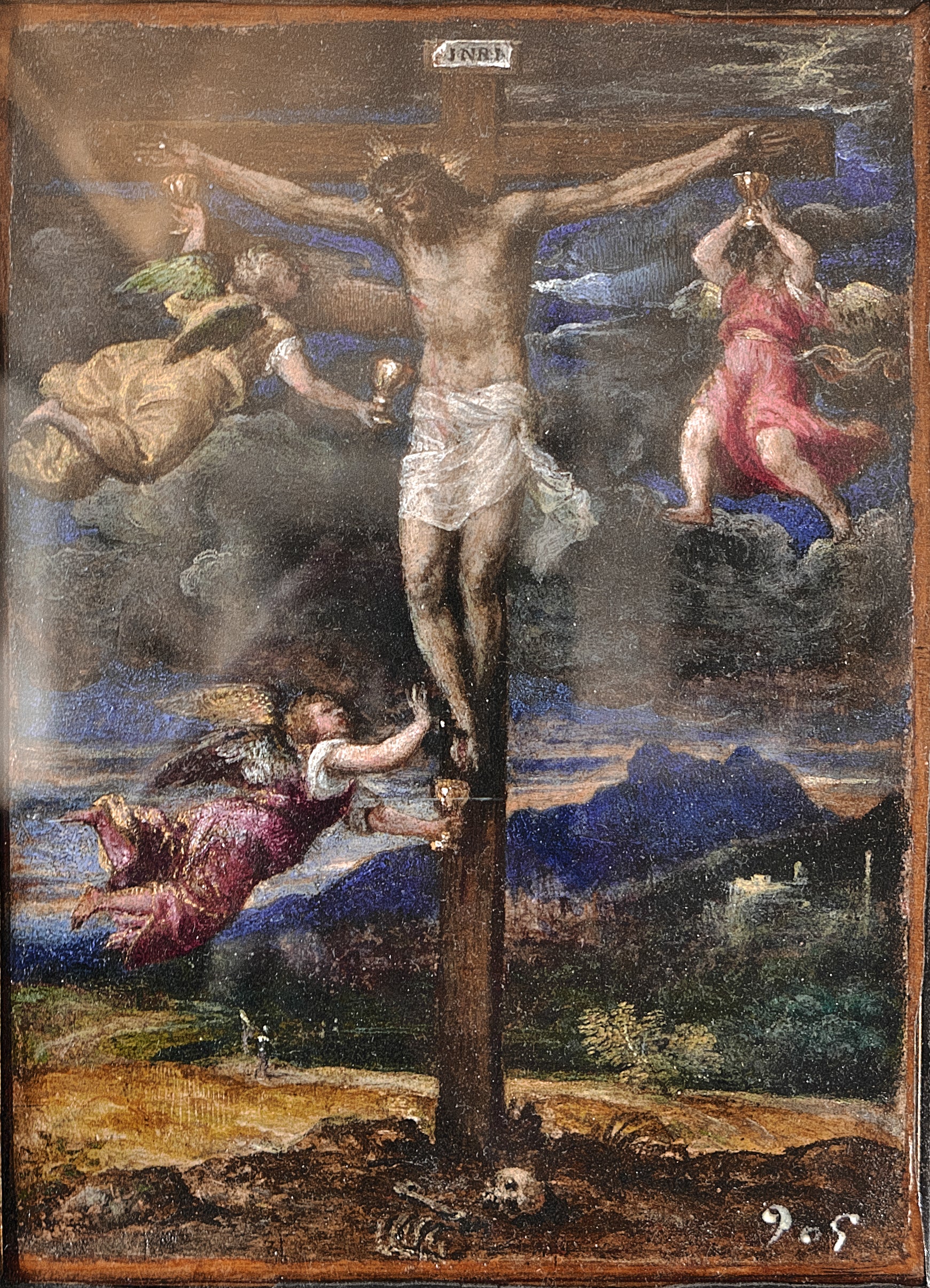 Crucifixion avec trois anges - Titian - Alpha Reproduction