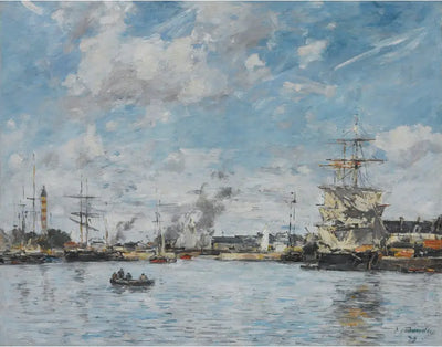 Reproduction du tableau « Deanville. Le Bassin - Eugène Boudin » par Alpha Reproduction en peinture à l’huile