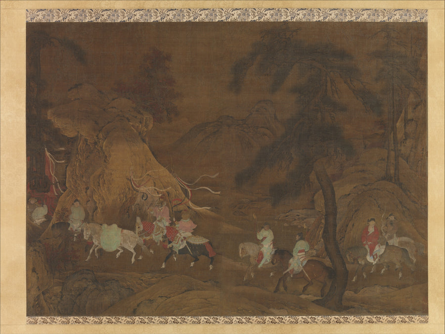 Emperor Xuanzong's flight to Shu - Unidentified artist