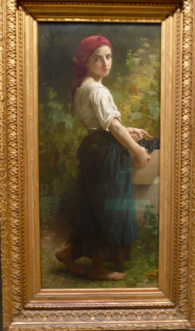 Reproduction du tableau « La Vendangeuse - Bouguereau » par Alpha Reproduction en peinture à l’huile