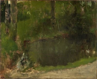 Reproduction du tableau « L'étang dans la forêt - Edgar Degas » par Alpha Reproduction en peinture à l’huile