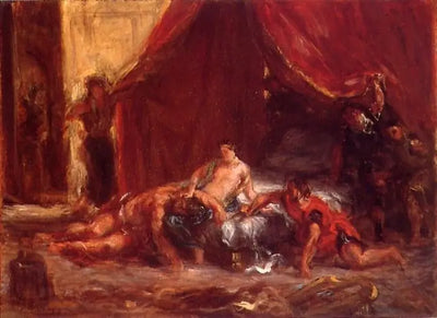 Reproduction du tableau « Samson et Dalila - Eugène Delacroix » par Alpha Reproduction en peinture à l’huile