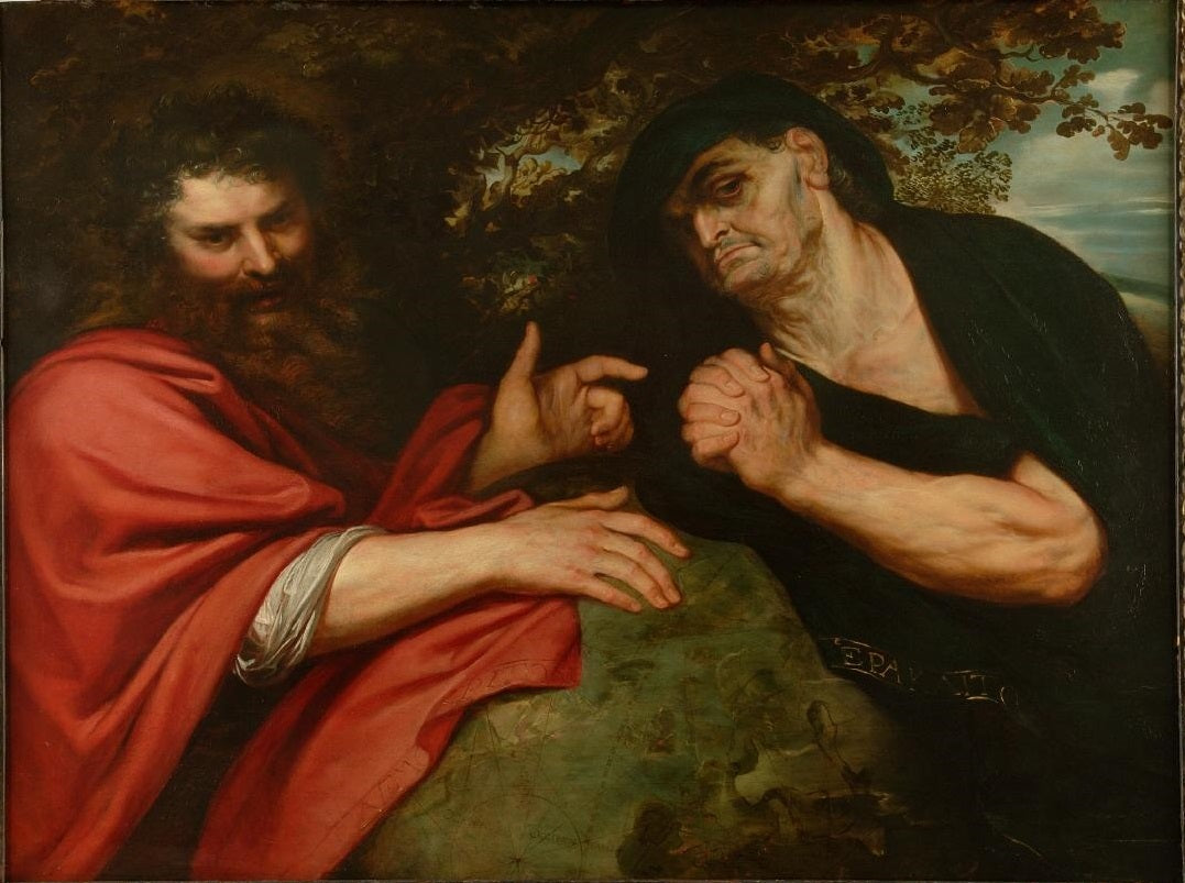 Héraclite et Démocrite - Peter Paul Rubens