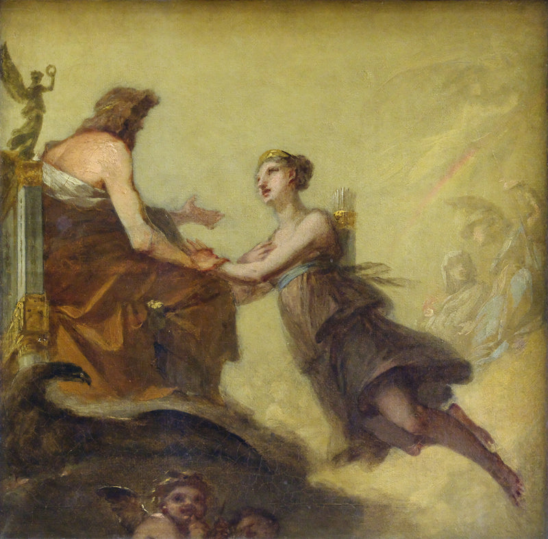 Diane implorant Jupiter de ne pas l'assujettir aux lois de l'hymen - Pierre-Paul Prud'hon