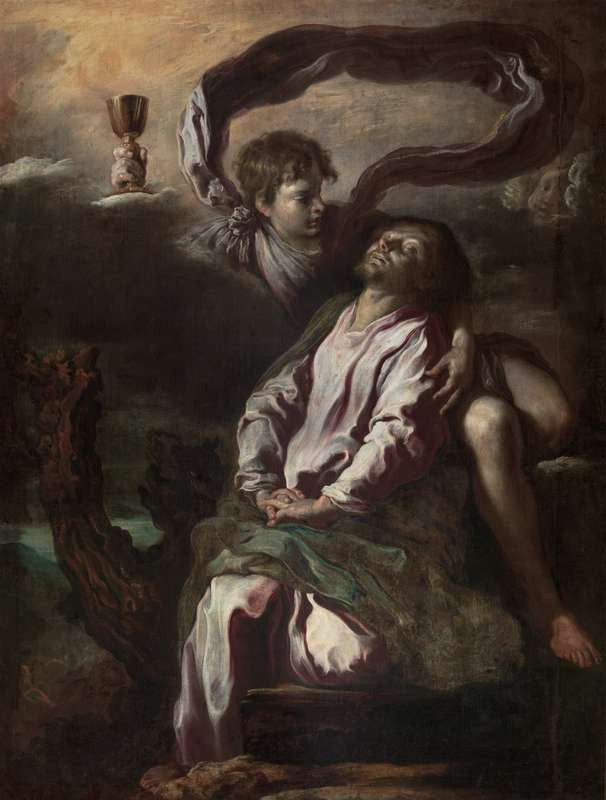 Le Christ sur le mont des Oliviers - Domenico Fetti image 1 copie peinte à la main à l’huile