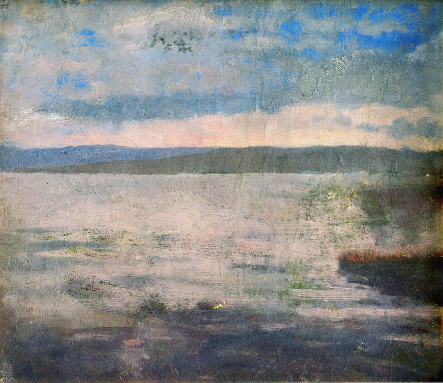 Reproduction du tableau « Ambiance de soir en mer - Edvard Munch » par Alpha Reproduction en peinture à l’huile