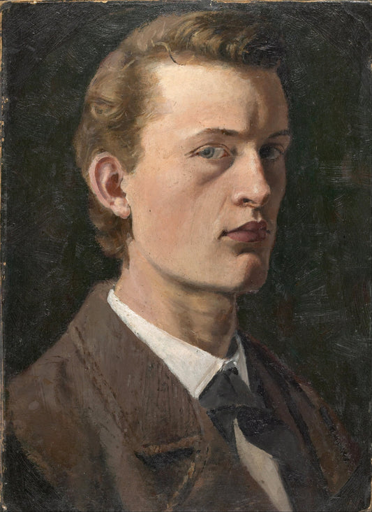 Reproduction du tableau « Autoportrait - Edvard Munch » par Alpha Reproduction en peinture à l’huile