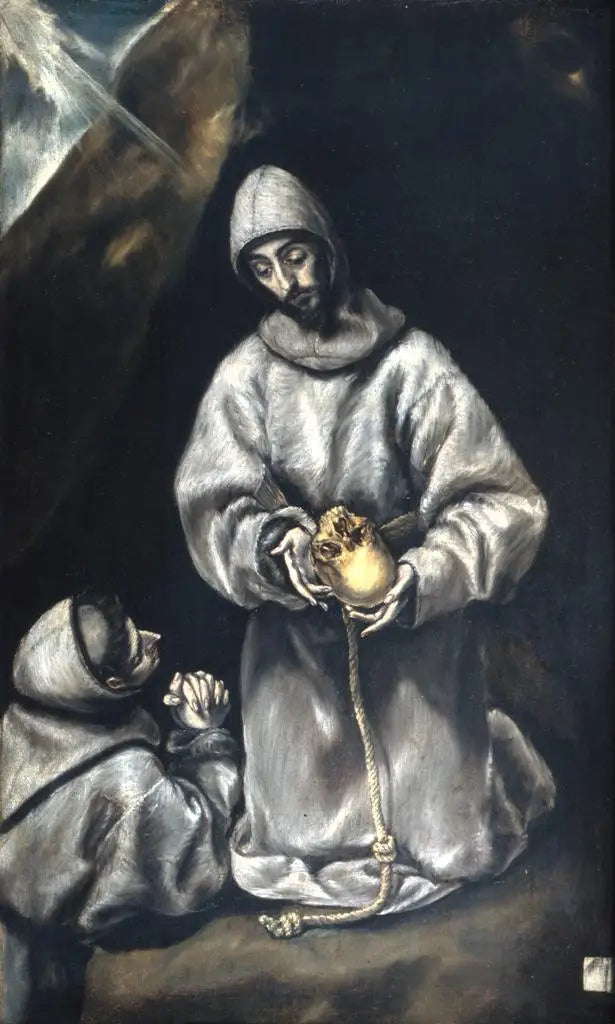Saint François et frère Léon méditant sur la mort - El Greco - Alpha Reproduction