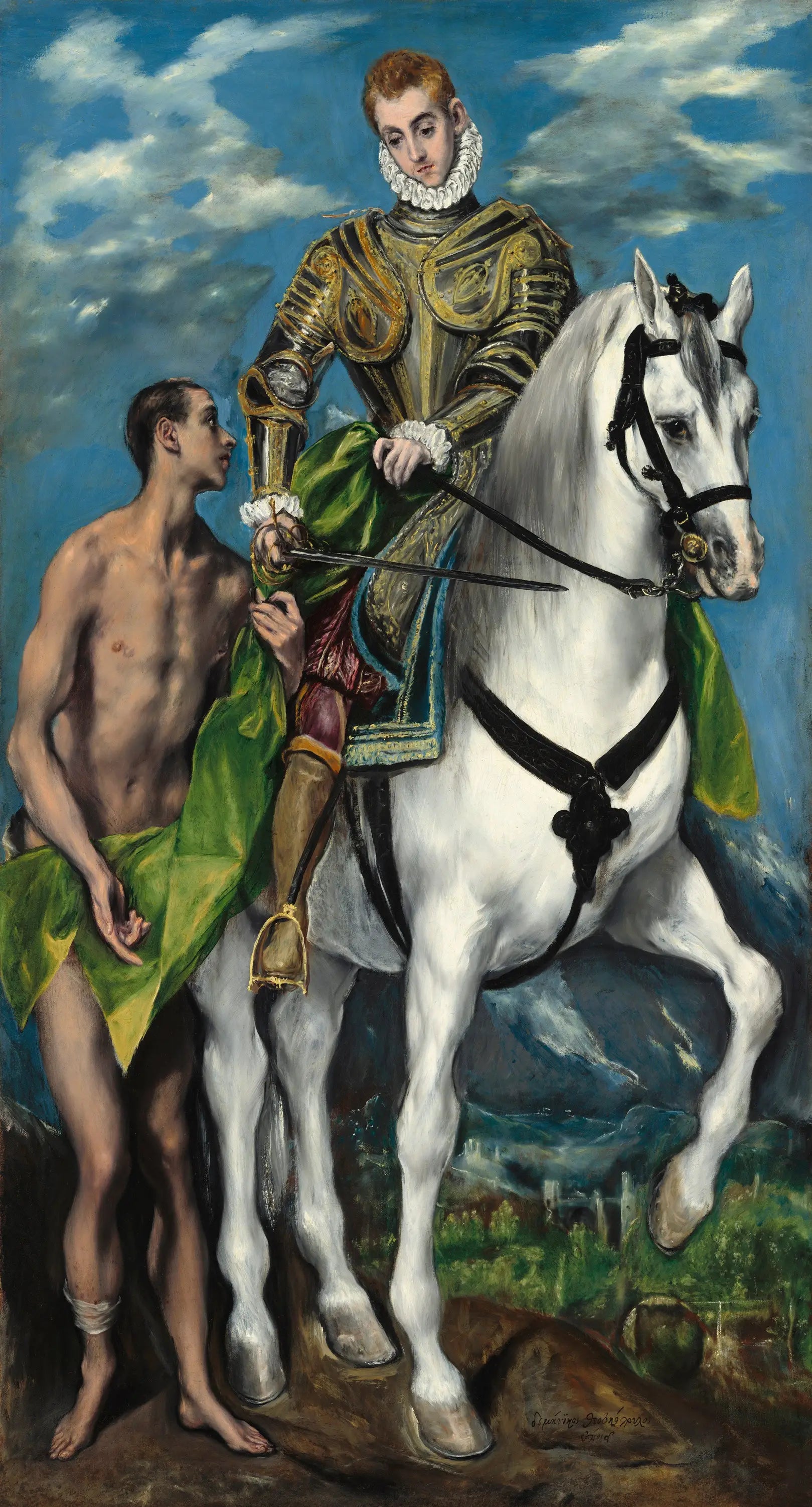 Saint Martin et le Mendiant - El Greco - Alpha Reproduction