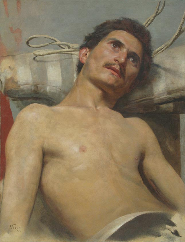 नग्न मर्दाना रिकोस्टाडो - एलिसेउ विस्कॉन्टी