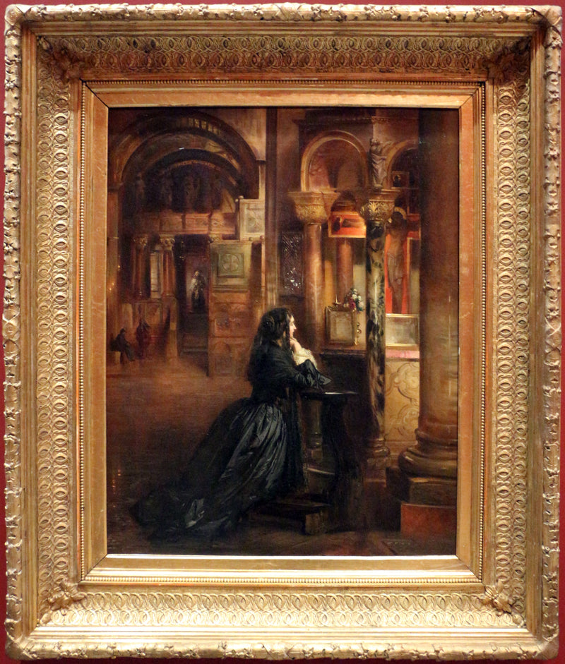 Femme en prière à Saint-Marc de Venise - Ernest Meissonier