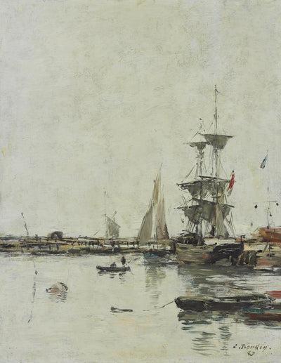 Reproduction du tableau « La jetée à Trouville - Eugène Boudin » par Alpha Reproduction en peinture à l’huile