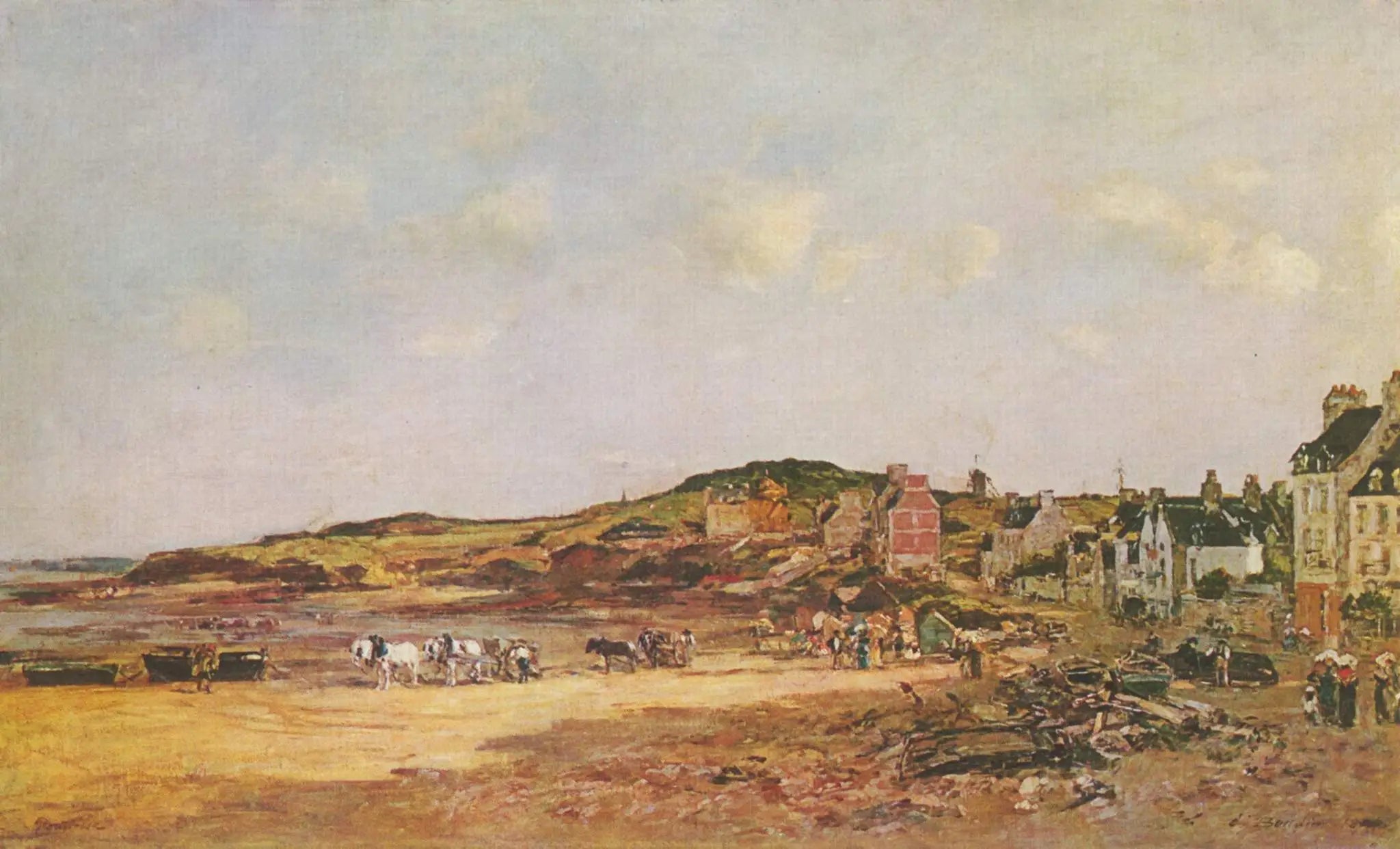 Reproduction du tableau « Portrieux - Eugène Boudin » par Alpha Reproduction en peinture à l’huile