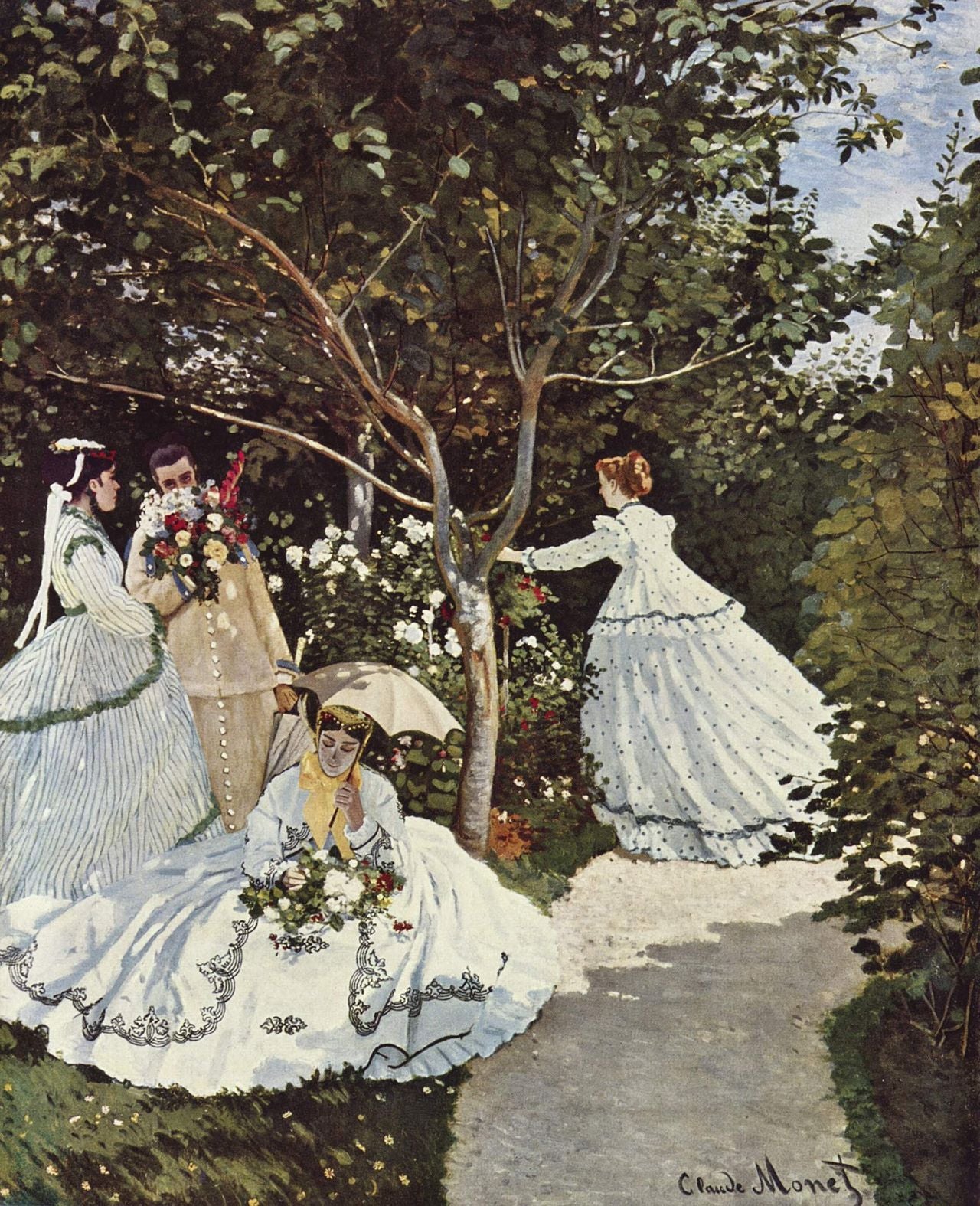 बाग़ में महिलाएं – Claude Monet (1866)