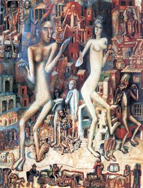 Homme et femme - Pavel Filonov