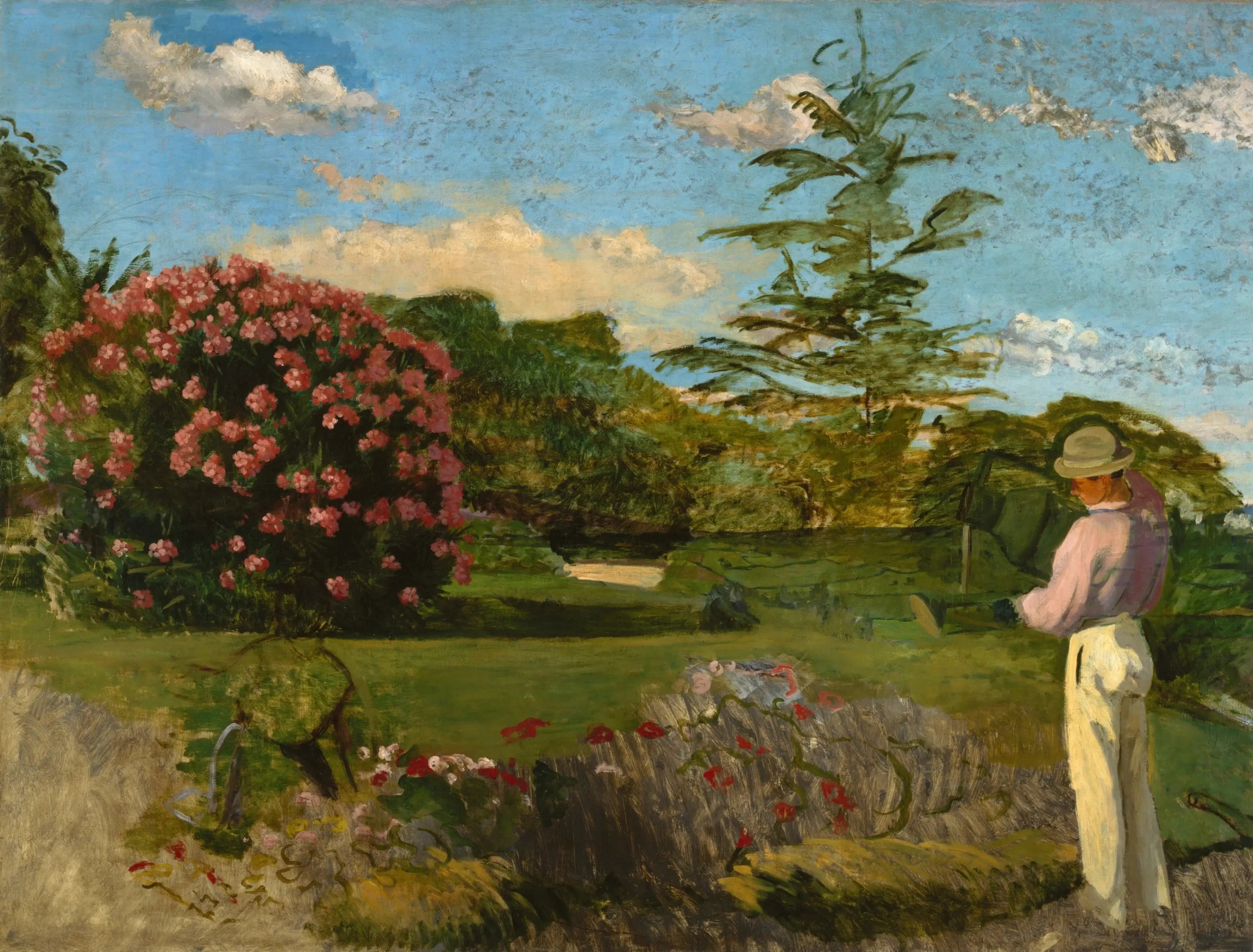 Reproduction du tableau « Le petit jardinier - Frédéric Bazille » par Alpha Reproduction en peinture à l’huile
