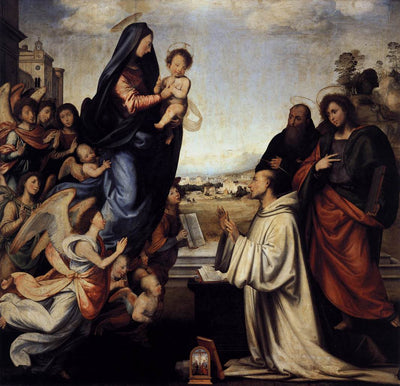 La Vierge apparaît à Saint-Bernard - Fra Bartolomeo - Alpha Reproduction