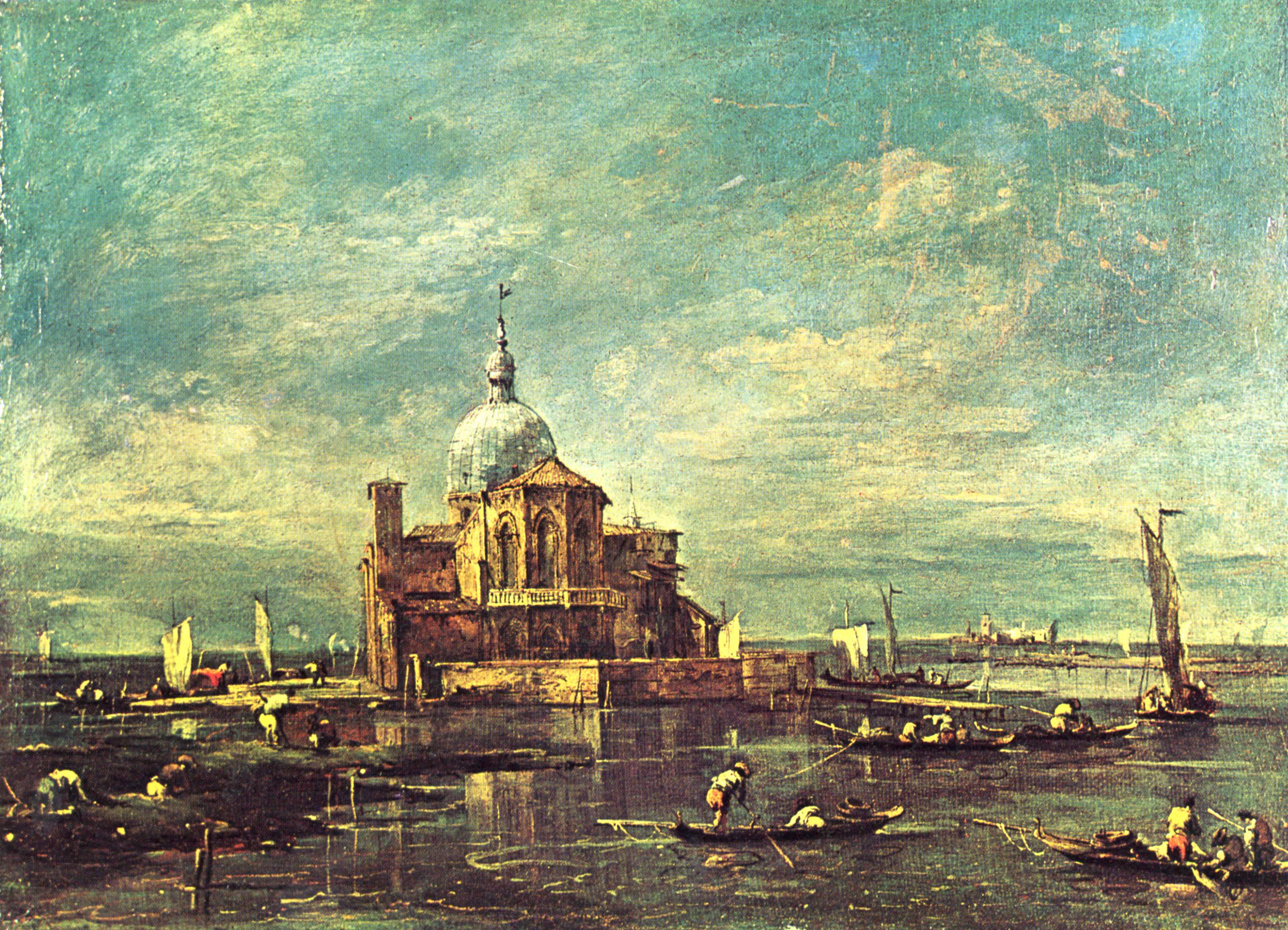 Église sur une petite île lagonaire - Francesco Guardi - Alpha Reproduction