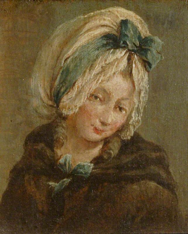 दो चित्र: एक लड़के का सिर और एक लड़की का सिर (डिप्टिक, दाहिने पैनल) - फ्रांसेस्को गार्डी