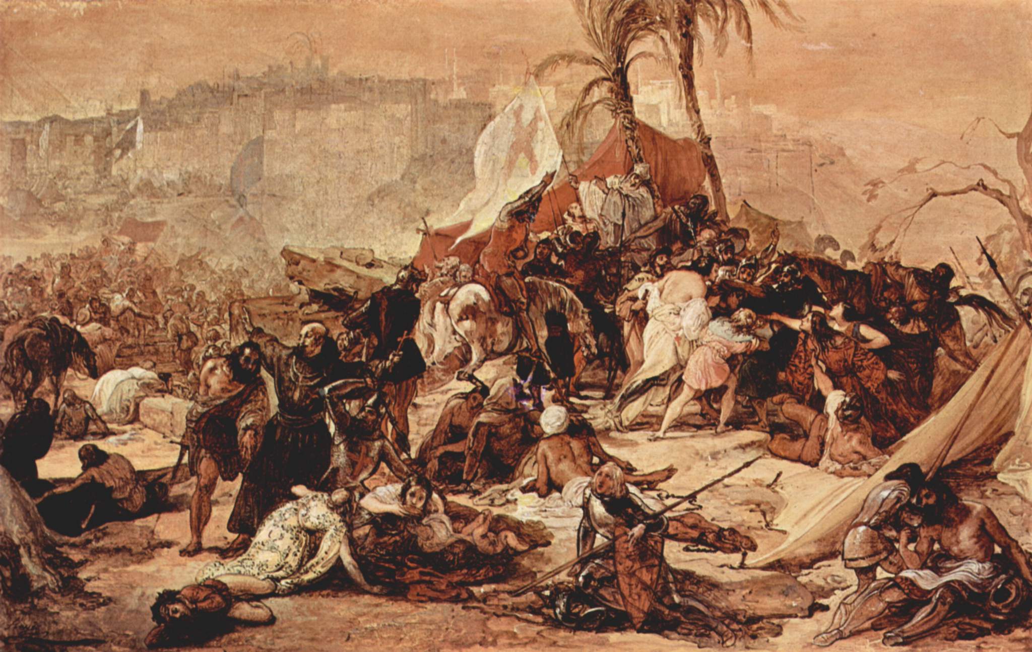 La soif des croisés à Jérusalem - Francesco Hayez