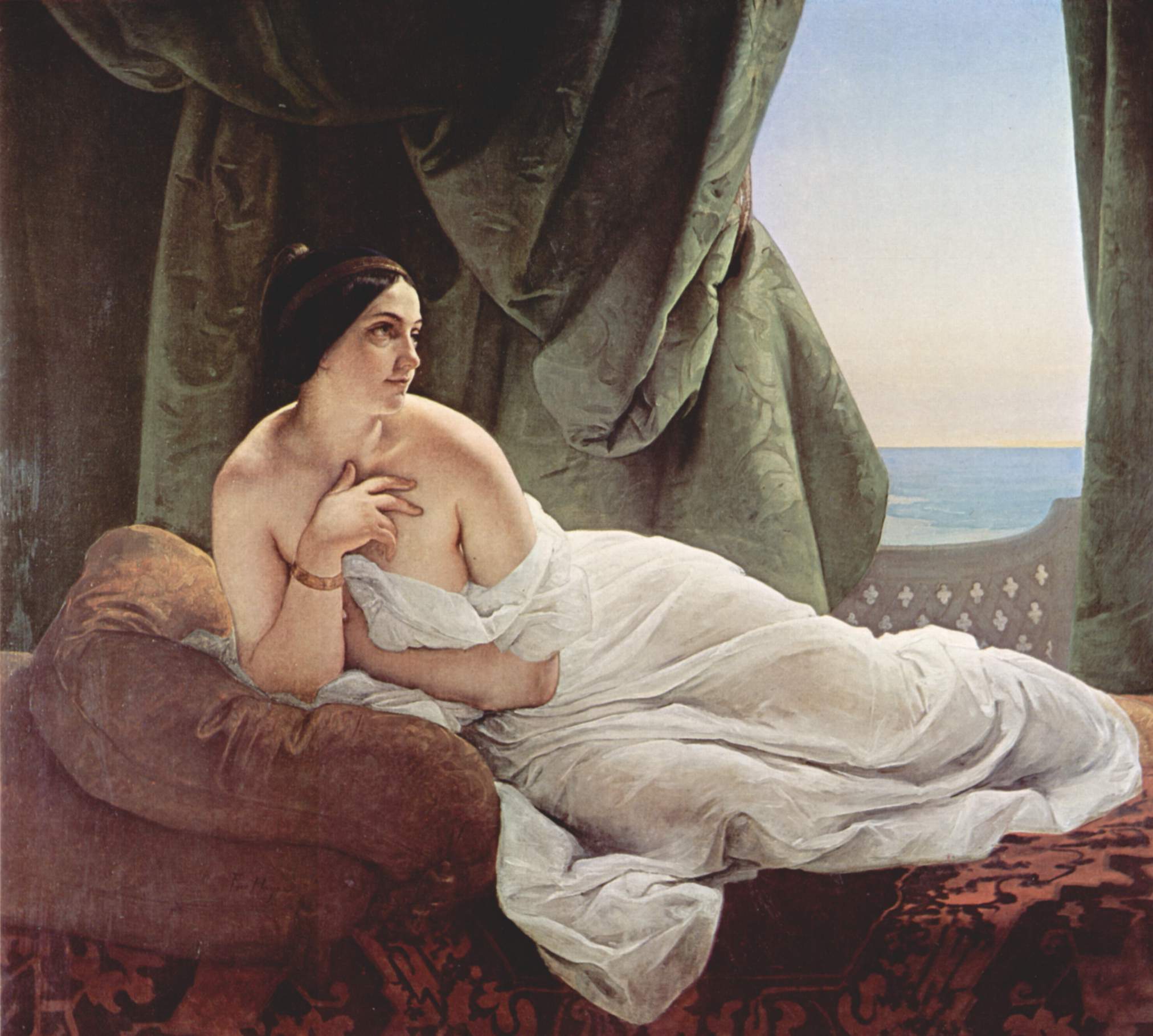 Odalisque étendue - Francesco Hayez