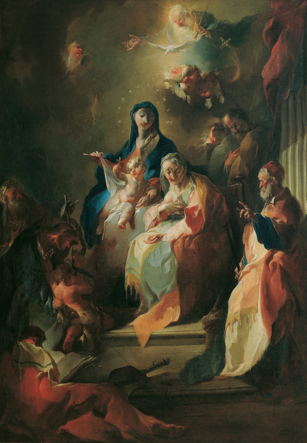 La Sainte Famille - Franz Anton Maulbertsch image 1 reproduction de peinture à l’huile