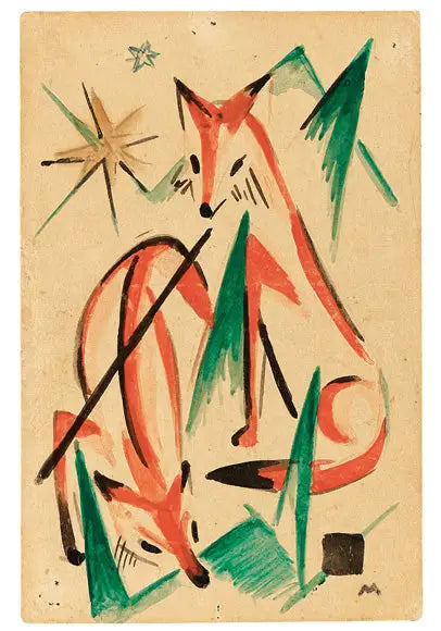 Reproduction du tableau « Q52087020 - Franz Marc » par Alpha Reproduction en peinture à l’huile