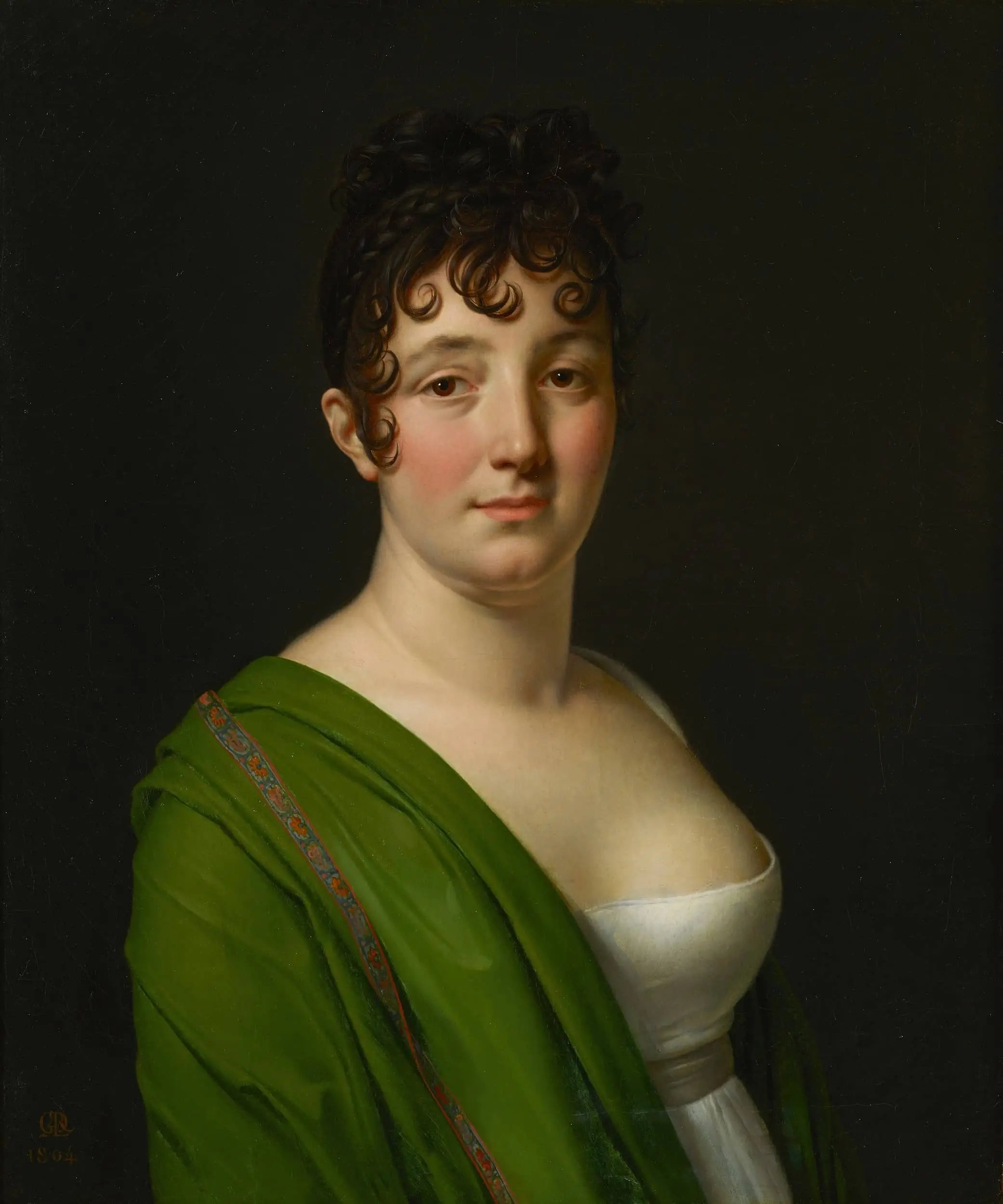 Madame Bocquet au châle vert - Anne-Louis Girodet - Alpha Reproduction
