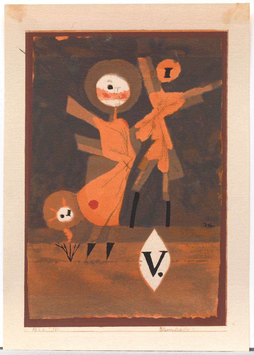 Famille de fleurs V. - Paul Klee - Alpha Reproduction
