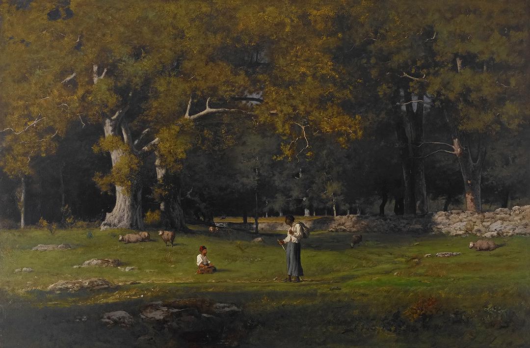 Une vieille route - George Inness