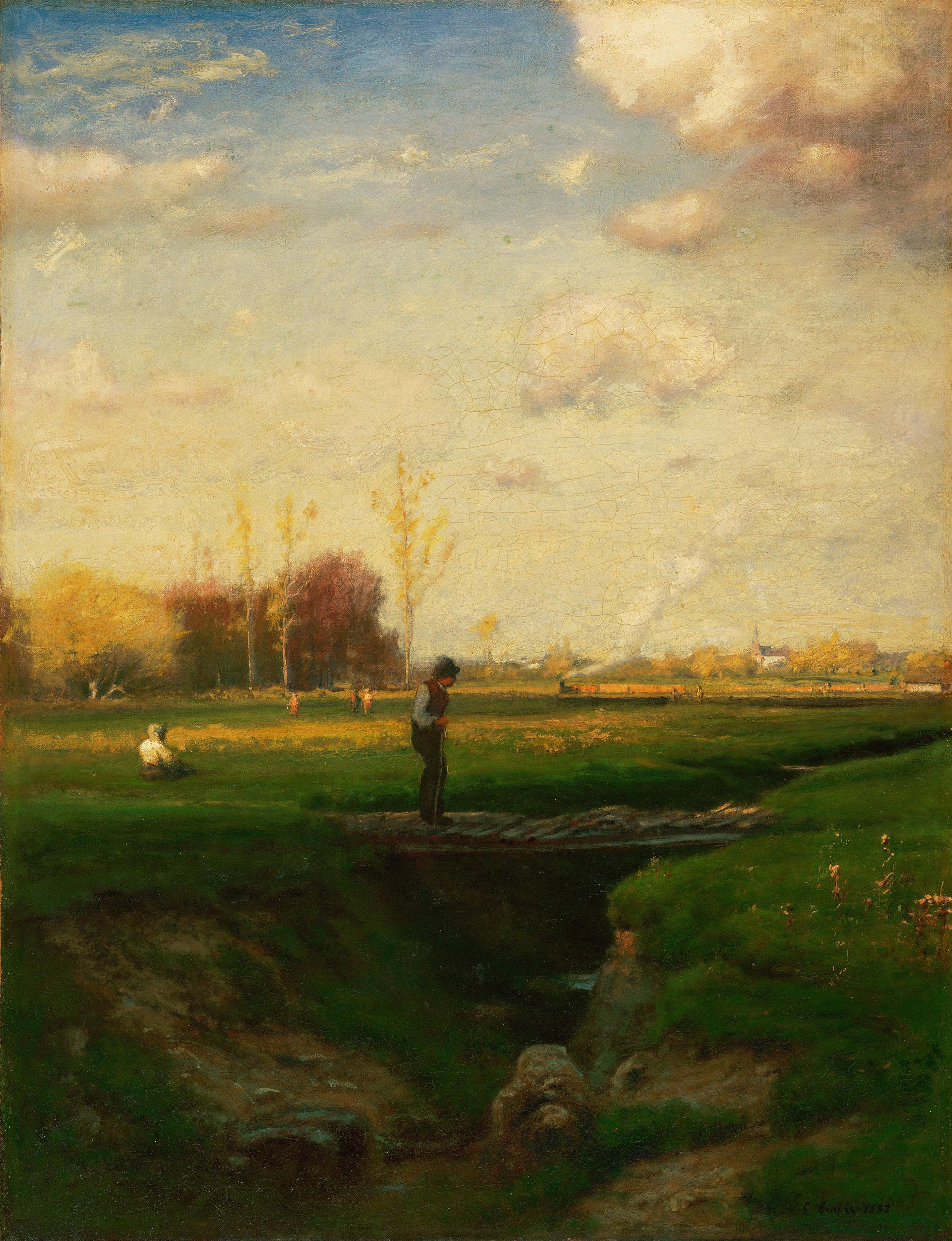 Raccourci, gare de Watchung, New Jersey - George Inness