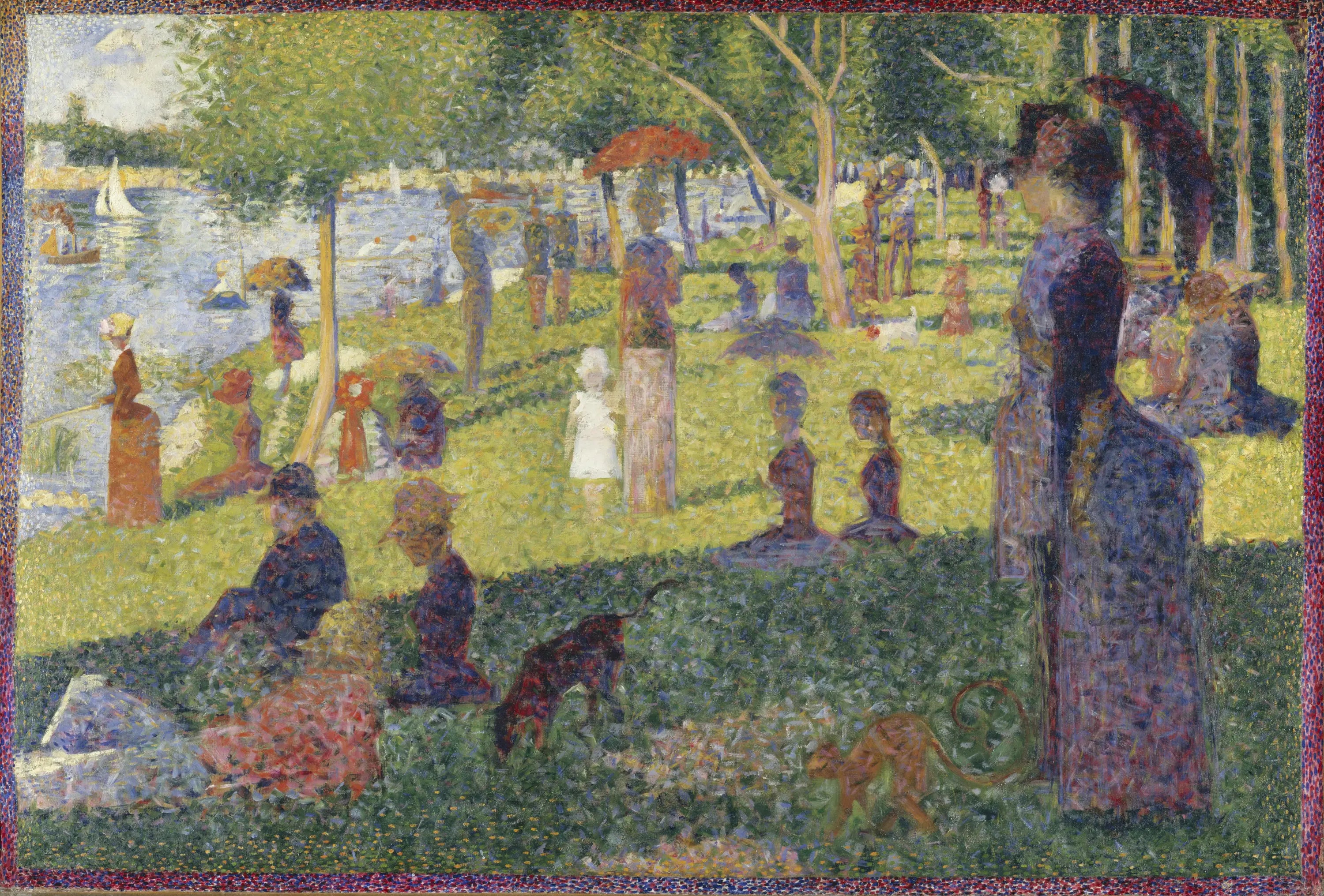 Reproduction du tableau « Un dimanche après-midi à l'Ile de la Grande Jatte (étude) - Georges Seurat » par Alpha Reproduction en peinture à l’huile