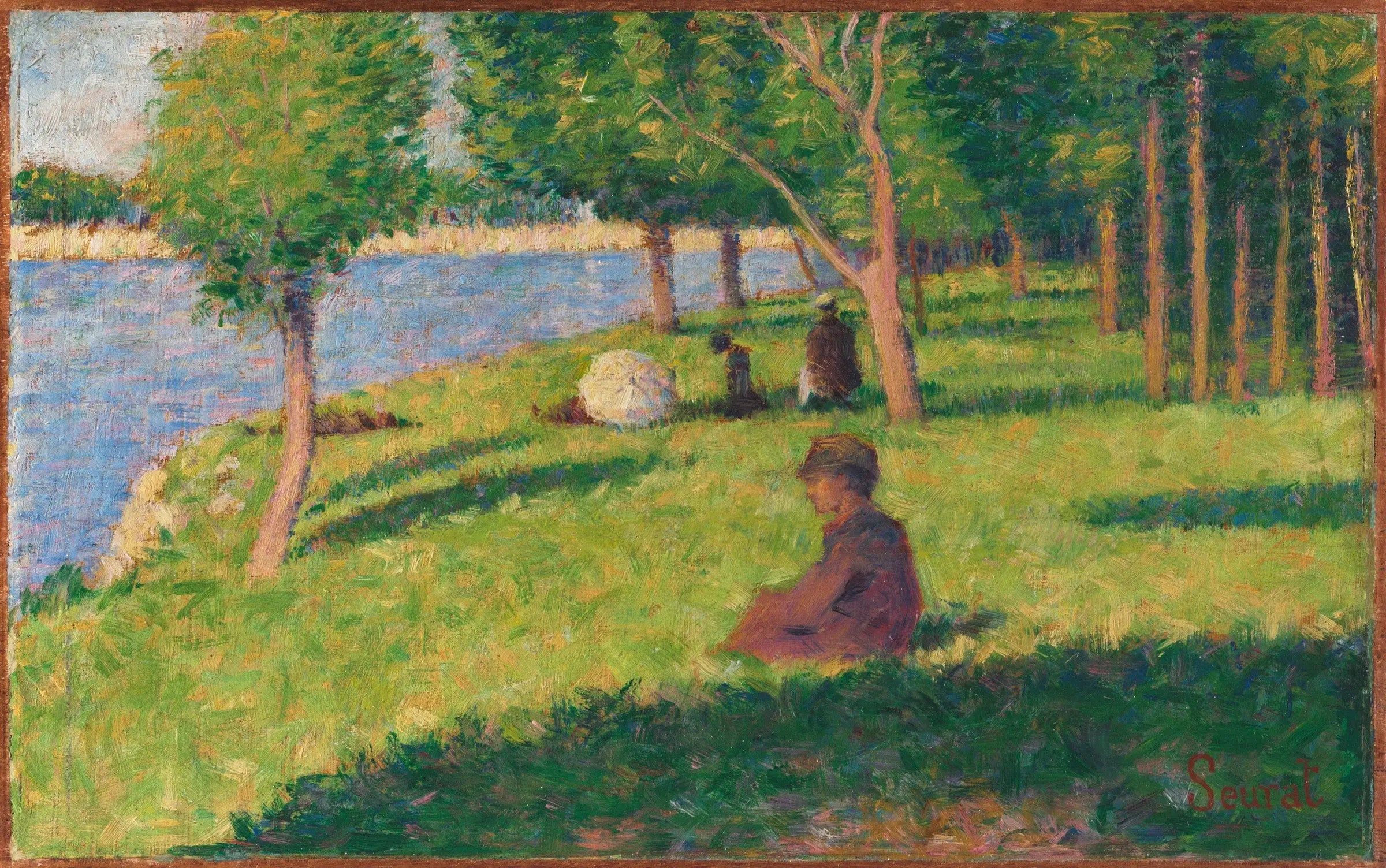Reproduction du tableau « Personnages assis, étude pour La Grande Jatte - Georges Seurat » par Alpha Reproduction en peinture à l’huile