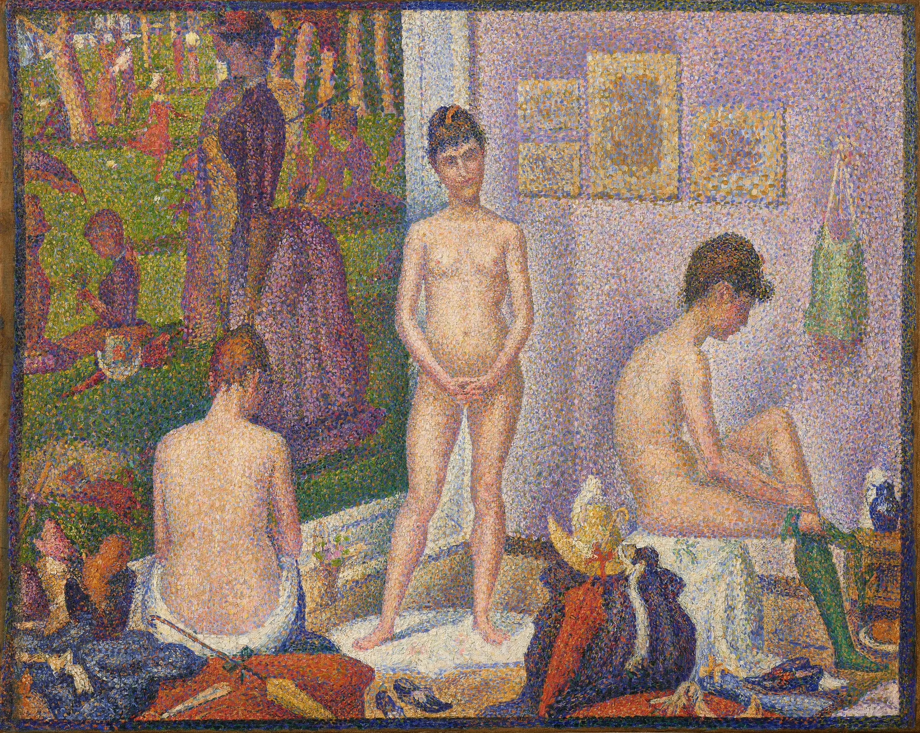Reproduction du tableau « Les Poseuses - Georges Seurat » par Alpha Reproduction en peinture à l’huile