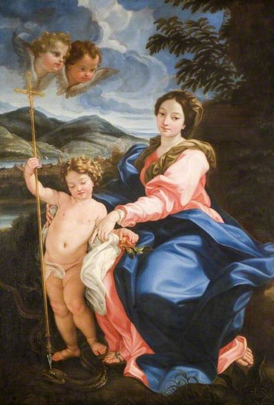 La Vierge et l'Enfant perçant la tête du serpent - Giovanni Battista Gaulli