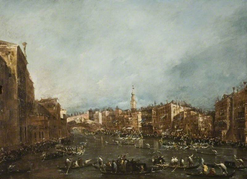 Une régate sur le Grand Canal Venise - Francesco Guardi - Alpha Reproduction