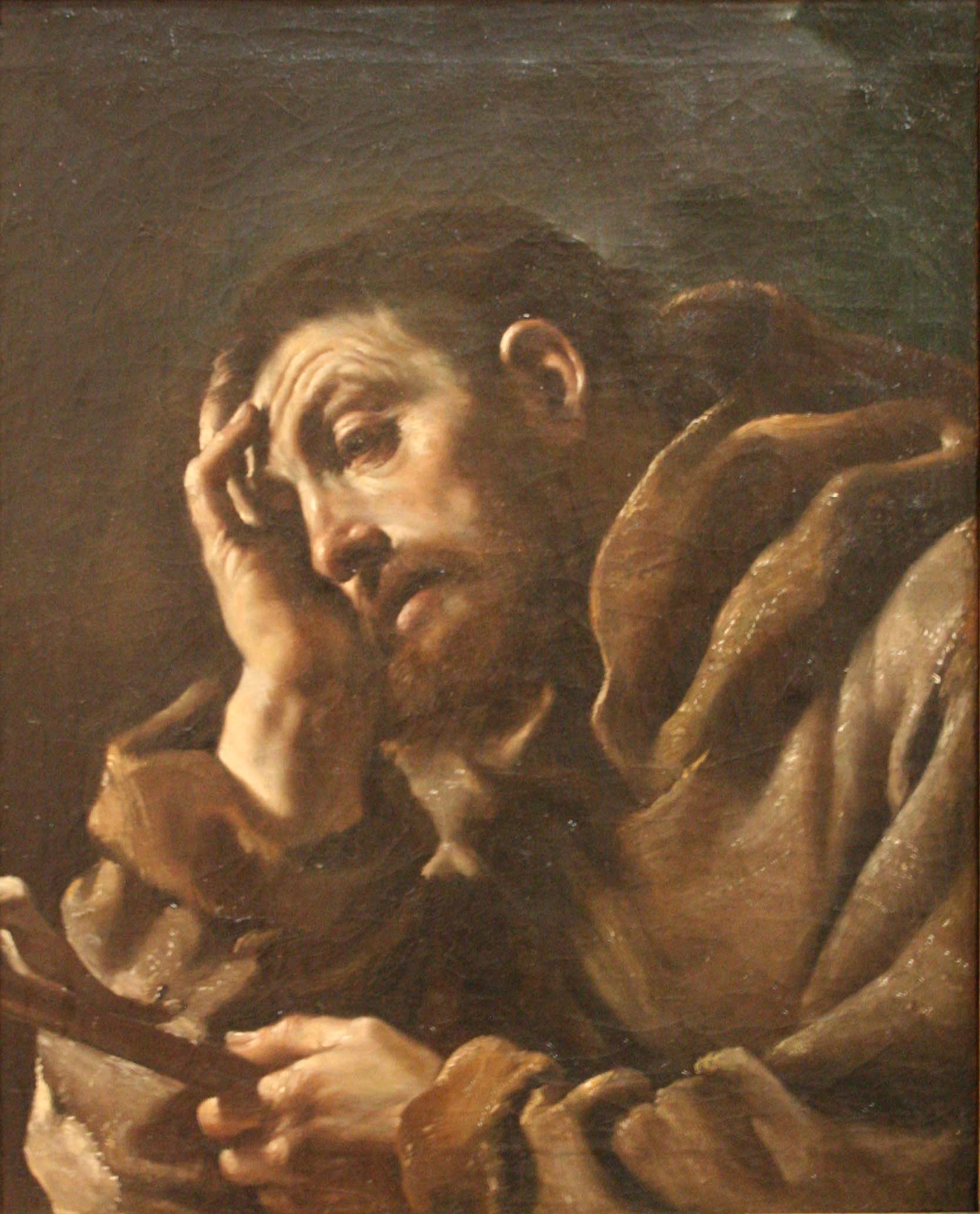 Saint François d’Assise en méditation - Guercino - Alpha Reproduction
