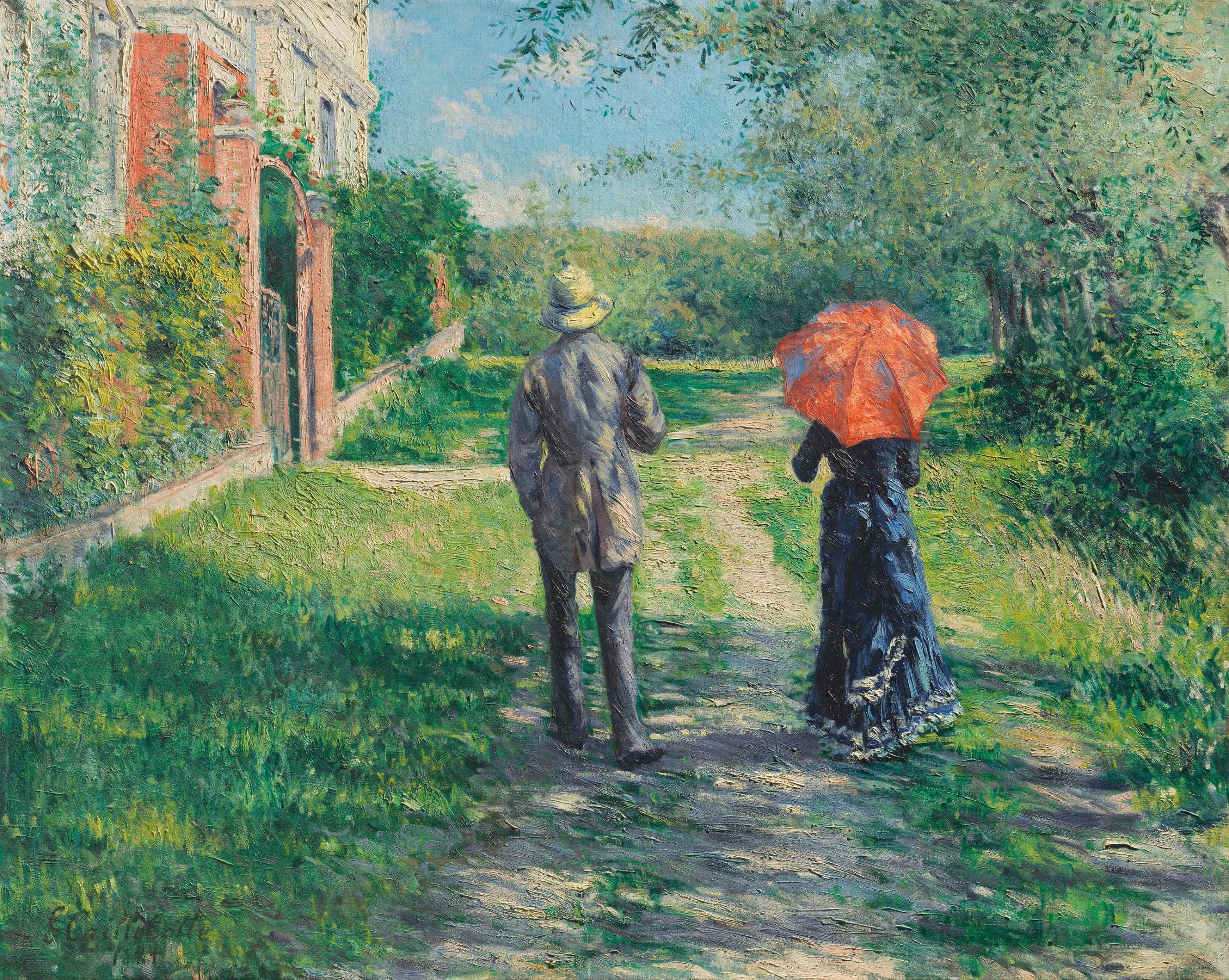 Reproduction du tableau « Chemin montant - Gustave Caillebotte » par Alpha Reproduction en peinture à l’huile