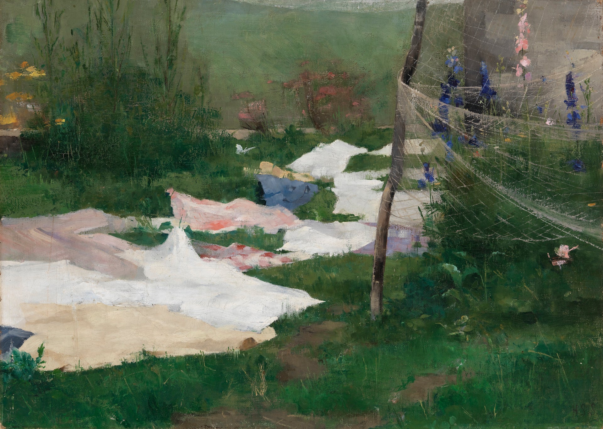 Clothes Drying - Helene Schjerfbeck