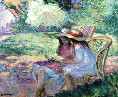 Deux filles en train de lire - Henri Lebasque