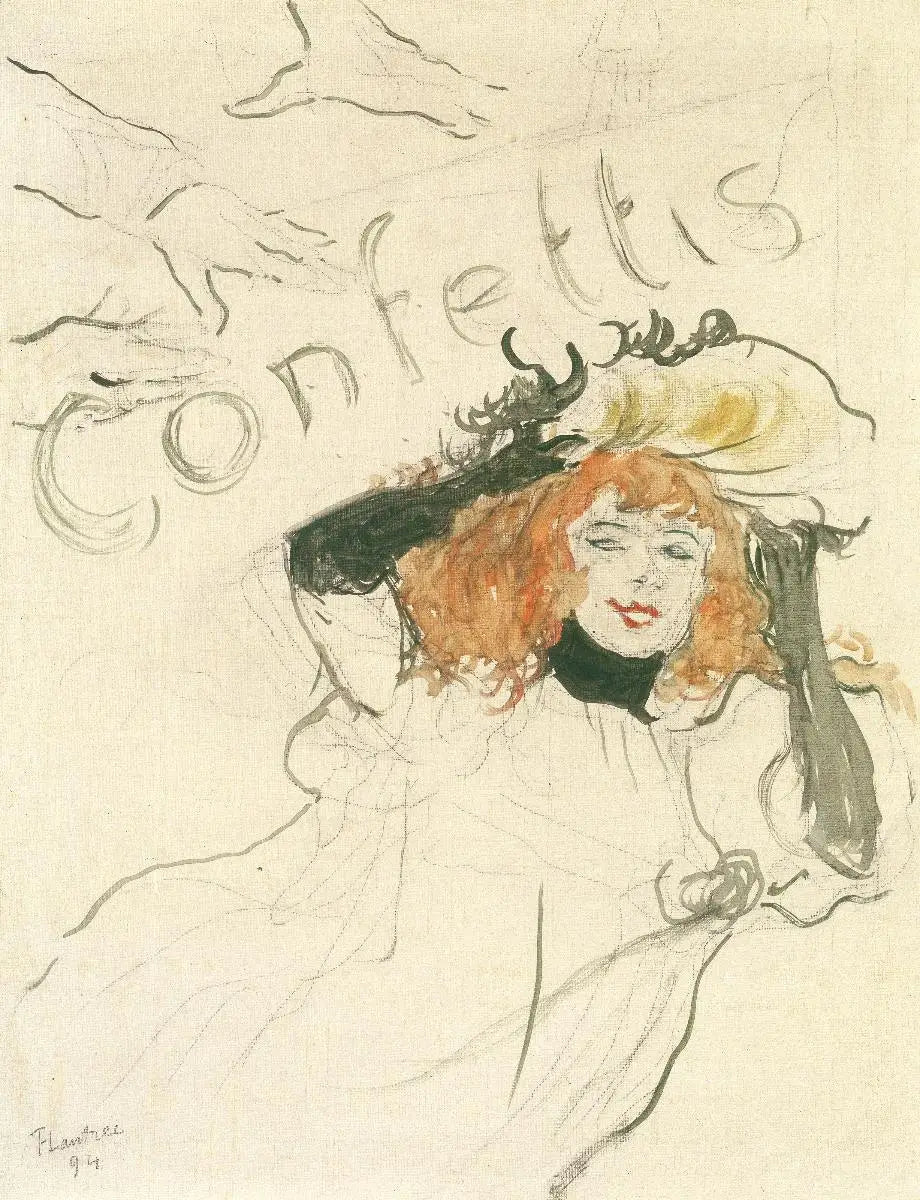 Reproduction du tableau « Confettis - Henri de Toulouse-Lautrec » par Alpha Reproduction en peinture à l’huile