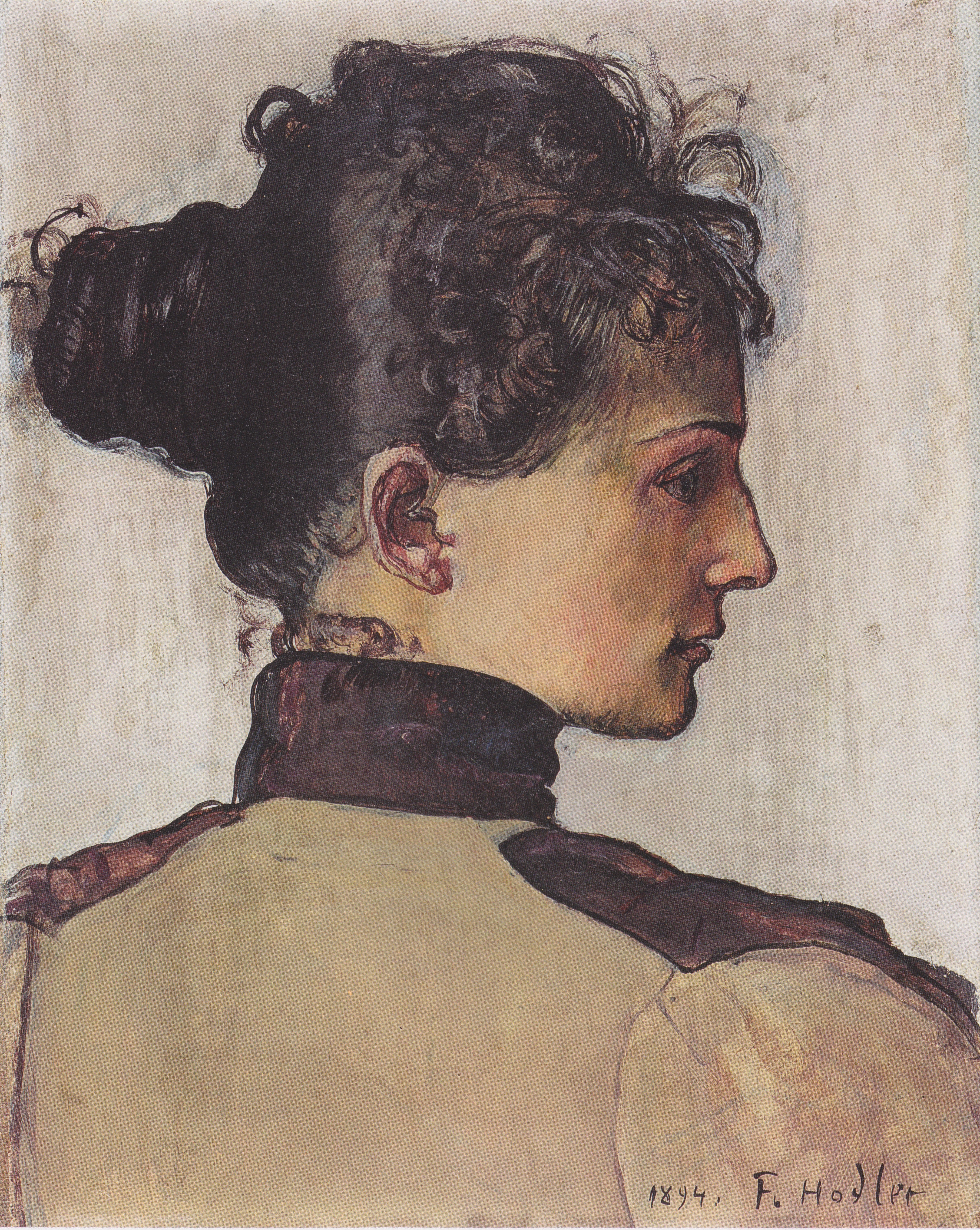 Porträt der Berthe Jacques - Ferdinand Hodler - Alpha Reproduction